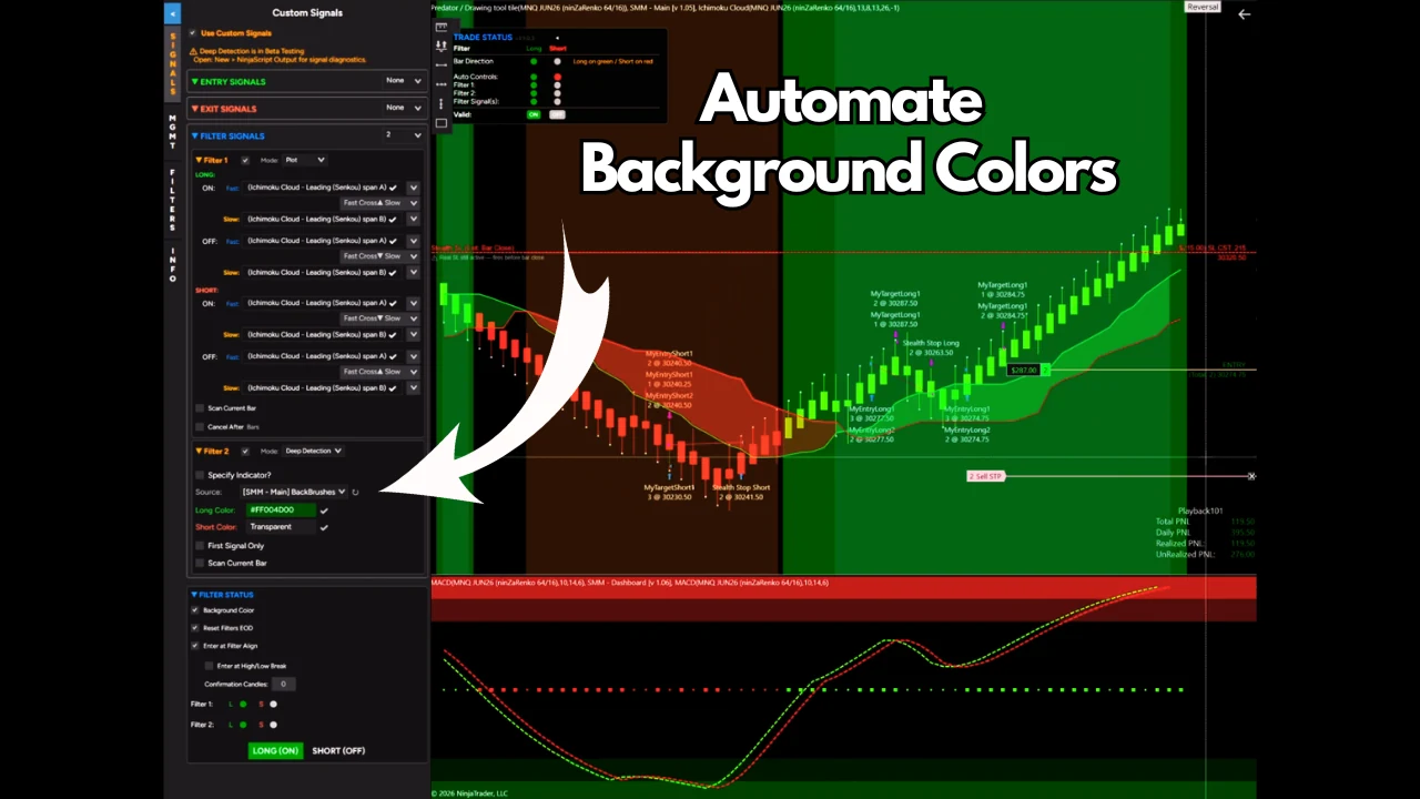 Automate on background colors